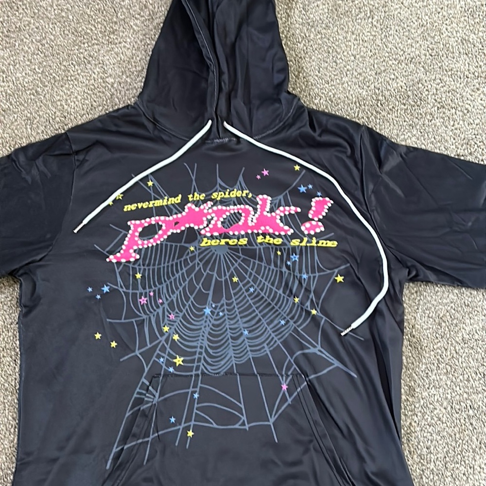 Spider Hoodie Pink Large
